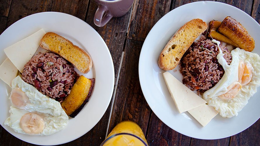 The healthy food of Costa Rica